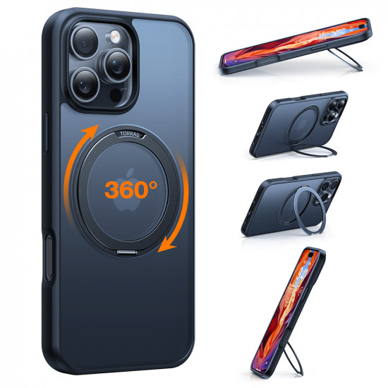 Torras Ostand Pro Series iPhone 16 Pro Max Black Torras Ostand Pro Series iPhone 16 Pro Max Black