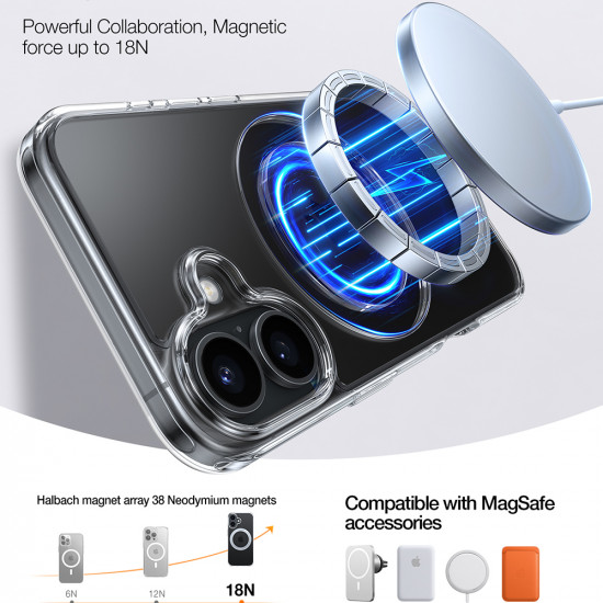 Torras Ostand Pro Series iPhone 16 Clear Torras Ostand Pro Series iPhone 16 Clear