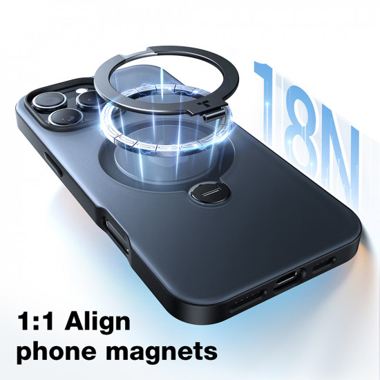 Torras Ostand Spin Series iPhone 16 Pro Max Black Torras Ostand Spin Series iPhone 16 Pro Max Black