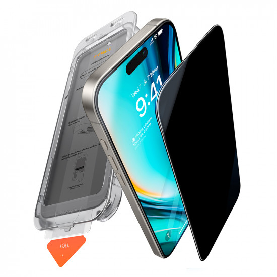 Torras GlassGo Install Master Privacy iPhone 16 Clear