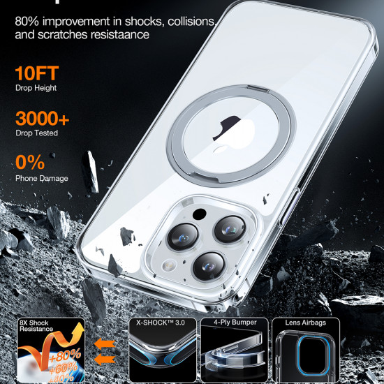 Torras Ostand Pro Series iPhone 15 Pro Clear Torras Ostand Pro Series iPhone 15 Pro Clear