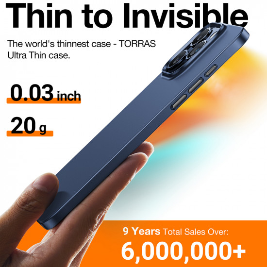 Torras OriginFit Mag Series iPhone 15 Pro Navy Blue Torras OriginFit Mag Series iPhone 15 Pro Navy Blue