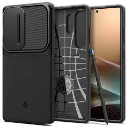 Spigen Optik Armor Case for Samsung Galaxy S25 Ultra black