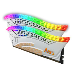 Dato (2 pack) Computer Memory Ares Armor (AMRGB8GX216G36W) for Desktop, DDR4, Gaming, 8GBx2, 3600MHz, CL18 White Dato (2 pack) Computer Memory Ares Armor (AMRGB8GX216G36W) for Desktop, DDR4, Gaming, 8GBx2, 3600MHz, CL18 White