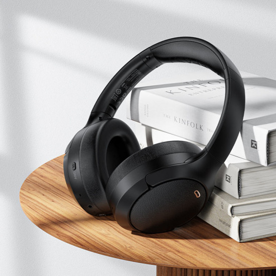 Acefast Wireless Headset (H6) Type C, Bluetooth 5.3, Active Noise Reduction, IPX4, 500mAh, Hi Fi Sound Black Acefast Wireless Headset (H6) Type C, Bluetooth 5.3, Active Noise Reduction, IPX4, 500mAh, Hi Fi Sound Black