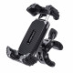 Acefast Bike Phone Holder (D23) for Phone 4.5 6.7, Free Rotation, Multi angle Adjustment, Safety Lock Black