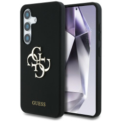 Guess Silicone 4G Big Metal Logo (GUHCS25SS4SMDK) Samsung Galaxy S25 Black