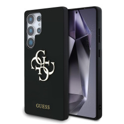 Guess Silicone 4G Big Metal Logo (GUHCS25LS4SMDK) Samsung Galaxy S25 Ultra Black