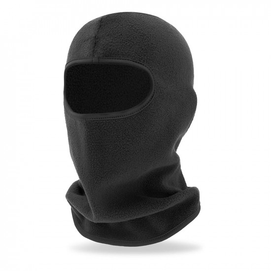 Techsuit Balaclava Ski Mask (BLC3) Fleece Polar, Winter Scarf, Neck Warmer, for Snowboarding / Motorcycle Riding Black