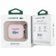 Lacoste LCA4SLOI AirPods 4 cover pink Silicone Croc Logo