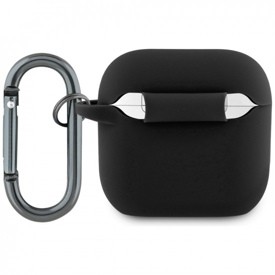 Lacoste LCA4SLOK AirPods 4 cover black Silicone Croc Logo