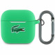 Lacoste LCA4SLON AirPods 4 cover green Silicone Croc Logo