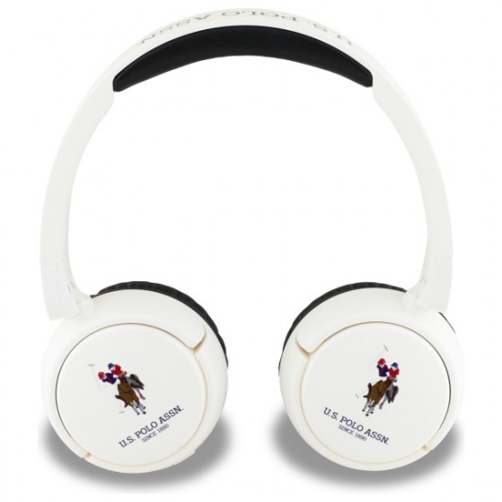 US Polo Bluetooth Headphones USHPV6PUNH white DH Color Logo