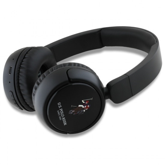 US Polo Bluetooth Headphones USHPV6PUNK Black DH Color Logo