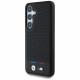 BMW Case Leather Tricolor Stripe MagSafe Samsung Galaxy S25 black