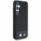 BMW Case Leather Tricolor Stripe MagSafe Samsung Galaxy S25 black