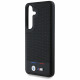 BMW Case Leather Tricolor Stripe MagSafe Samsung Galaxy S25 black