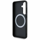 BMW Case Leather Tricolor Stripe MagSafe Samsung Galaxy S25 black