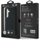 BMW Case Leather Tricolor Stripe MagSafe Samsung Galaxy S25 black