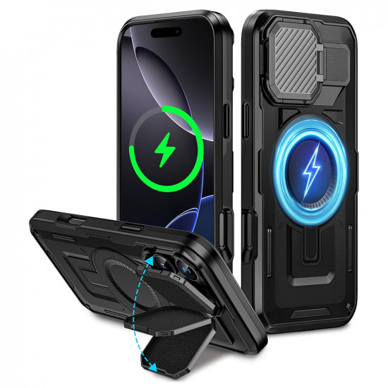 Techsuit CamVault MagSafe iPhone 16 Plus Black Techsuit CamVault MagSafe iPhone 16 Plus Black