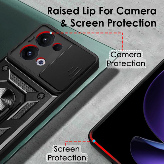 Techsuit CamShield Series Oppo Reno13 Black