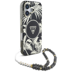 Guess IML Palm Trees Triangle with Pearl Strap MagSafe (GUHMP16SHPCTPLSK) iPhone 16 Black Guess IML Palm Trees Triangle with Pearl Strap MagSafe (GUHMP16SHPCTPLSK) iPhone 16 Black