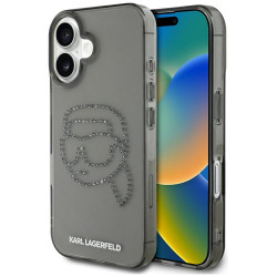 Karl Lagerfeld IML Rhinestones (KLHCP16SHKHDCELK) iPhone 16 Karl Head