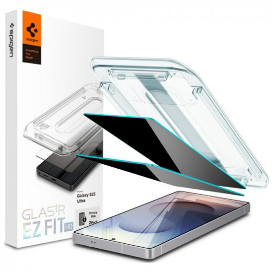 Szklo prywatyzujace Spigen Glas.TR EZ FIT HD Privacy do Samsung Galaxy S25 Ultra 2szt Szklo prywatyzujace Spigen Glas.TR EZ FIT HD Privacy do Samsung Galaxy S25 Ultra 2szt