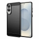 Techsuit Carbon Silicone Samsung Galaxy S25 Edge Black