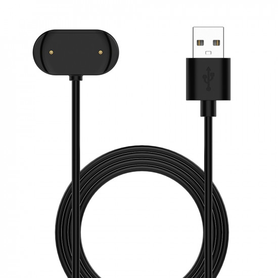 Techsuit SmartWatch Wireless Charging Cable (THA6) for Amazfit GTR 2e SIM/T Rex Pro/GTR 2e/GTS 2e/2 mini/Pop Pro Black