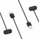 Techsuit SmartWatch Wireless Charging Cable (THA6) for Amazfit GTR 2e SIM/T Rex Pro/GTR 2e/GTS 2e/2 mini/Pop Pro Black