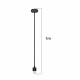Techsuit SmartWatch Wireless Charging Cable (THA6) for Amazfit GTR 2e SIM/T Rex Pro/GTR 2e/GTS 2e/2 mini/Pop Pro Black