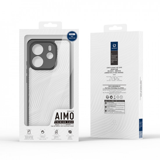Dux Ducis Aimo Series Xiaomi Redmi Note 14 4G (163.25 x 76.55Β xΒ 8.16mm) Black Dux Ducis Aimo Series Xiaomi Redmi Note 14 4G (163.25 x 76.55Β xΒ 8.16mm) Black
