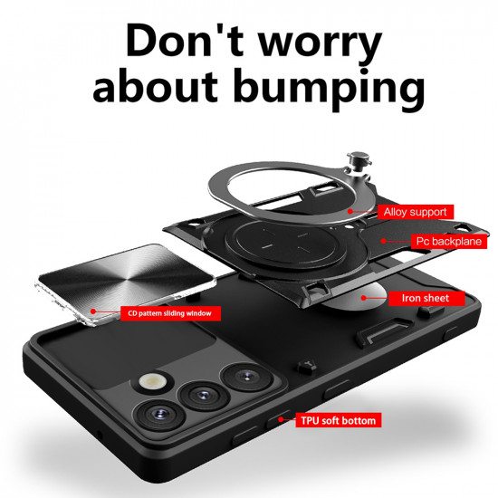 Techsuit CamGuard Pro Samsung Galaxy S25 Edge Black Techsuit CamGuard Pro Samsung Galaxy S25 Edge Black
