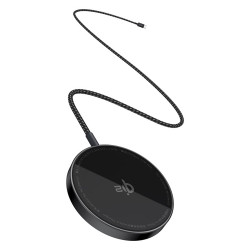 Baseus Magnetic Wireless Charger Simple Mini4 Air (P10278200111 00) with Stand, Fast Charging, USB C, 15W Cluster Black Baseus Magnetic Wireless Charger Simple Mini4 Air (P10278200111 00) with Stand, Fast Charging, USB C, 15W Cluster Black