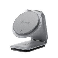 Baseus Car Holder with Wireless Charging PrimeTrip C02 (C40169003831 00) Magnetic Grip for Dashboard, 15W Frosted Grey