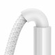 Baseus Data Cable Display 2 (P10382702211 01) Fast Charging, Type C to Type C, Digital Display, 100W, 2m Moon White Baseus Data Cable Display 2 (P10382702211 01) Fast Charging, Type C to Type C, Digital Display, 100W, 2m Moon White