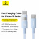 Baseus Data Cable Display 2 (P10382702311 00) Fast Charging, Type C to Type C, Digital Display, 100W, 1m Galaxy Blue Baseus Data Cable Display 2 (P10382702311 00) Fast Charging, Type C to Type C, Digital Display, 100W, 1m Galaxy Blue