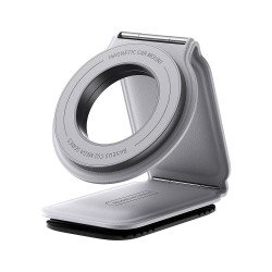 Baseus Car Holder PrimeTrip Series C02 (C40169002833 00) PU Leather, 360Β°, 25N, Versatile Mounting Option Frosted Grey