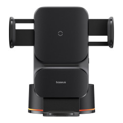 Baseus Car Holder with Wireless Charging Wisdom Series (C40344901113 Z1) Suction Cup, for Dashboard, 15W Cluster Black Baseus Car Holder with Wireless Charging Wisdom Series (C40344901113 Z1) Suction Cup, for Dashboard, 15W Cluster Black
