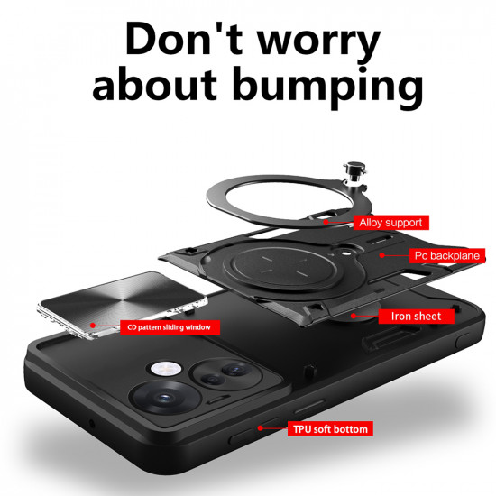 Techsuit CamGuard Pro Oppo Reno13 Red