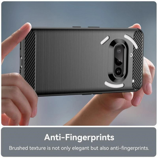 Techsuit Carbon Silicone Nothing Phone (3a) Black Techsuit Carbon Silicone Nothing Phone (3a) Black
