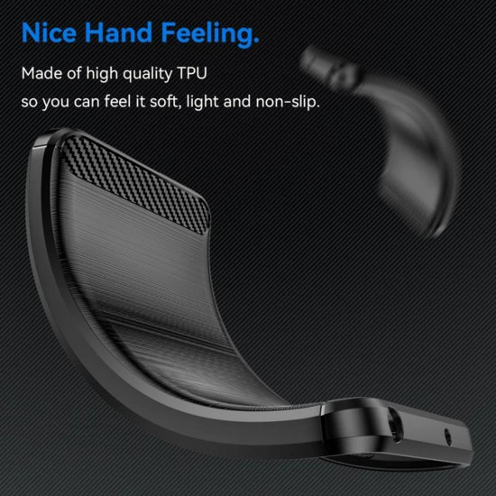 Techsuit Carbon Silicone Nothing Phone (3a) Black Techsuit Carbon Silicone Nothing Phone (3a) Black