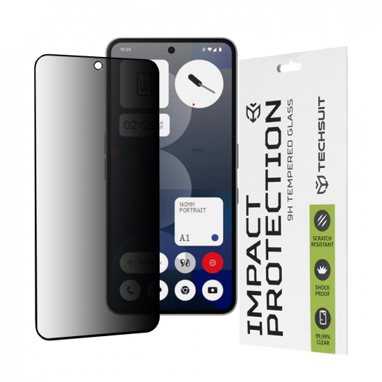 Techsuit 111D Privacy FullΒ Glue Nothing Phone (3a) Black
