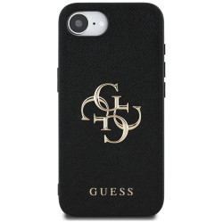 Guess Hardcase 4G Grained Big and Classic Logo (GUHCPSE4PGT4MBK) iPhone 16e Black