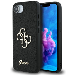 Guess Glitter Fixed Big 4G (GUHCPSE4HG4SGK) iPhone 16e Black