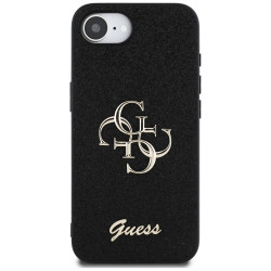 Guess Glitter Fixed Big 4G (GUHCPSE4HG4SGK) iPhone 16e Black