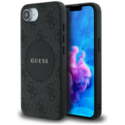 Guess 4G Circle Classic Logo MagSafe (GUHMPSE4P4PGRSGK) iPhone 16e Black