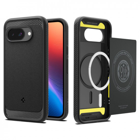 Spigen Rugged Armor MagSafe Google Pixel 9a Matte Black