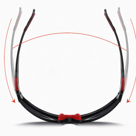 Techsuit Bike Glasses (9301) for Cycling and Sport Outdoor Activities, with UV Protection, Unisex Black Techsuit Bike Glasses (9301) for Cycling and Sport Outdoor Activities, with UV Protection, Unisex Black